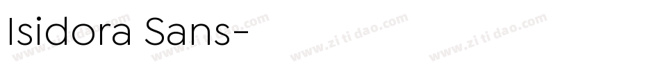 Isidora Sans字体转换
